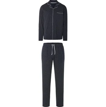 Pánské pyžamo LIVERGY® Pánské pyžamo (L(52/54), vzorovaná / navy modrá)