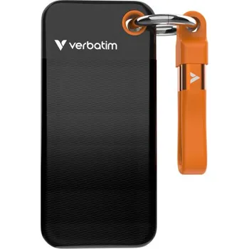 Externí pevný disk Verbatim Pocket SSD USB 3.2 2TB Black/Orange 32197