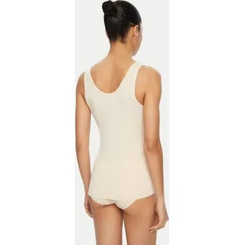 Triumph Top Sense Of Modal 10224796 Écru Slim Fit L