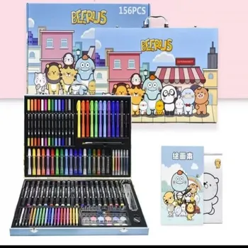 Výtvarná sada Malířská sada malování v duralovém kufříku 156 ks Beerus