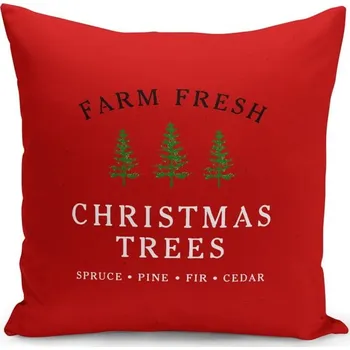 Povlak na polštářek Červený vánoční dekorativní povlak na polštář Kate Louise Christmas Noel, 43 x 43 cm ID_1438069