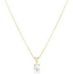 JVD Dámský pozlacený stříbrný náhrdelník se zirkony SVLN0663X61GO45