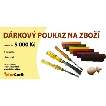 Dárková krabička TalosCraft Dárkový poukaz na zboží v hodnotě 5000 Kč