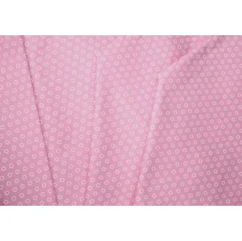 JERRY FABRICS Metráž KYTIČKA RŮŽOVÁ