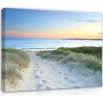 Obraz Obraz Na Plátně PLÁŽ MOŘE Příroda Pohled 60x40