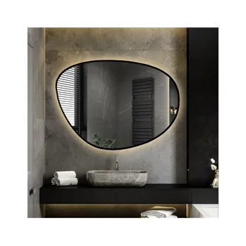 Zrcadlo Zrcadlo nepravidelného tvaru v rámu s osvětlením - AGAT V RÁMU LED