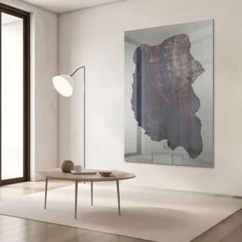 Zrcadlo Velké dekorativní zrcadlo s nepravidelnou zestárlou deskou - ANTIK