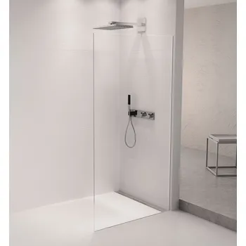 Architex sada pro neviditelné uchycení skla, podlaha-stěna, 1610x2105mm, leštěný hliník AL2116