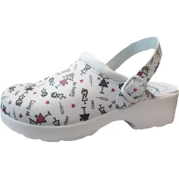 Dámská zdravotní obuv Dámské pracovní pantofle Oland, potisk postavičky 40