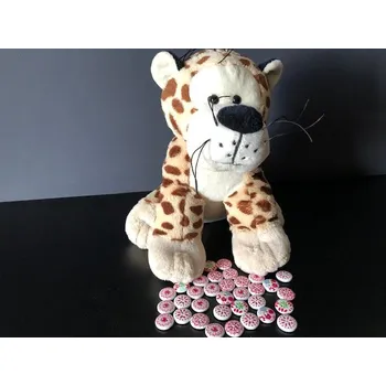 Knoflík Tibex Knoflík BÍLÝ SE VZOREM