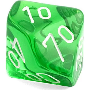 Hlavolam imago Procentová kostka průsvitná, barva zelená