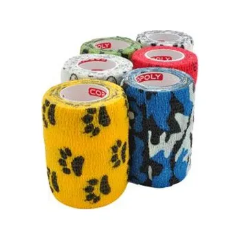 Obinadlo elast. CoPoly 7,5cm x 4,5m MIX POTISK 12ks