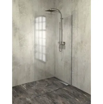 Architex sada pro uchycení skla, podlaha-stěna, max. š. 1200mm, černá mat AXL2112B