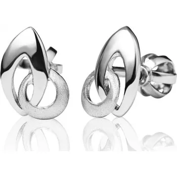 Náušnice Luxur, Peckové náušnice Libea, bílé zlato, Šroubek, 585-53-3-1011.1B00.1.00.000.05