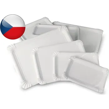 Jednorázové nádobí Niteola Papírové tácky 11×17 cm