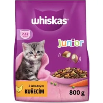 Krmivo pro kočku Whiskas Junior granule s kuřecím pro kočky