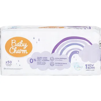 Přebalování Baby Charm Jednorázové plenky super dry flex 1 newborn (2–5 kg)