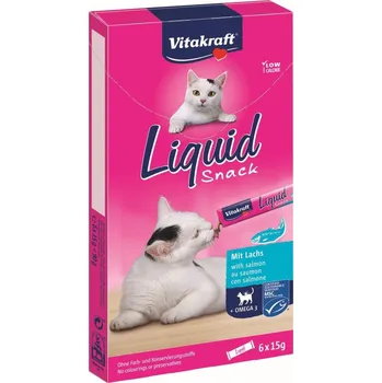 Pamlsek pro kočku Vitakraft Liquid Snack Tekutý pamlsek pro kočky s lososem