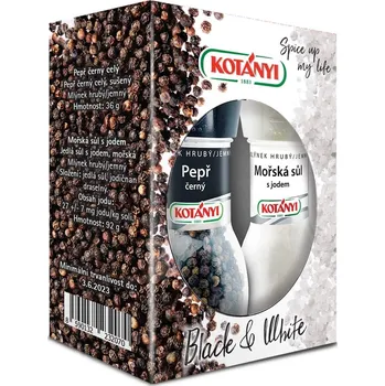 Koření Kotányi Duopack mlýnky sůl a pepř