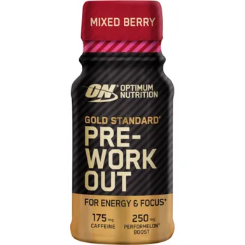 Anabolizér Gold Standard Pre-Workout Shot - Optimum Nutrition Příchuť: mix bobulovitého ovoce, Balení (ml): 60 ml
