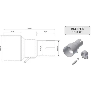 Vstupní potrubí MIVV 55 > 32 mm 00.73.KU.00001