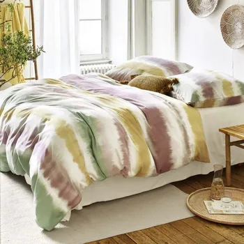 Povlečení Irisette GmbH a Co. KG IRISETTE SKY PRUHY ŽLUTÉ 140 x 200, 70 x 90 cm zipový uzávěr