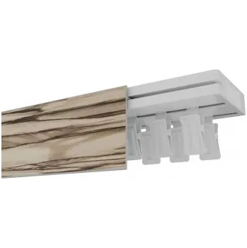 Garnýž stropní kolejnice OM Extra dvouřadá bříza