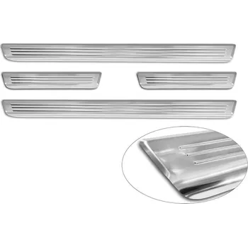 Lišta karosérie Avisa Prahové nerezové lišty Opel Corsa F | Corsa-e (od roku 2019>) - stříbrné |