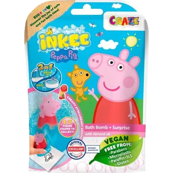 bomba do koupele Inkee Peppa Pig šumivá bomba do vany s překvapením