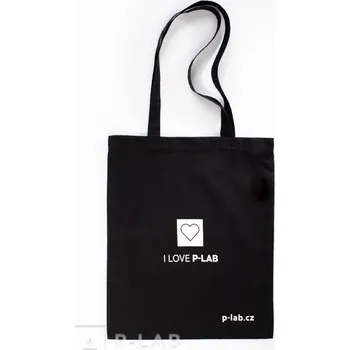 Plátěná taška s extra dlouhými uchy v elegantní černé barvě (Barva: černá)