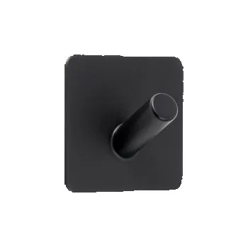 Věšák Jednoduchý samolepiaci vešiak Čierna matná, Base 200, 605220-21