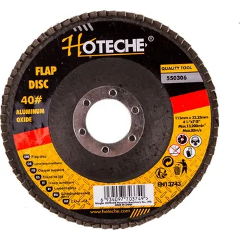 Brusný kotouč Hoteche Lamelový brusný kotouč 115 mm, P40 - HT550306