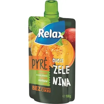 Relax Pyré ovoce zelenina s mangem, banánem, ananasem, dýní, mrkví a jablkem