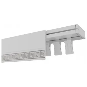 Garnýž stropní kolejnice OM Extra jednoradová bílá metalíza