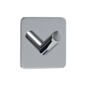 Věšák Jednoduchý samolepící věšák z leštěné nerezavějící oceli, Base 200, 60408-21