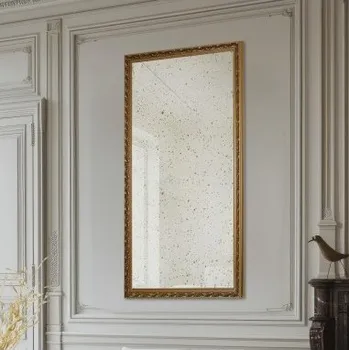 Zrcadlo Luxusní nástěnné zrcadlo v ornamentálním rámu s postaršeným sklem – GUSTAV VINTAGE