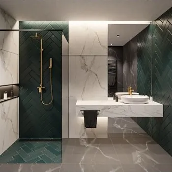 Zrcadlo Obdélníkové dvoudílné zrcadlo na toaletní stolek - AGIS