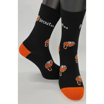 Pánské ponožky PONOŽKOŽROUTÍ klasické bavlněné ponožky 47-50 černá