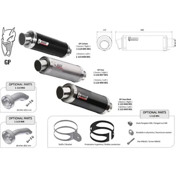Univerzální tlumič MIVV GP - pravá strana 00.73.KU.001.SXSB