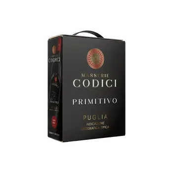 Víno Codici Masserie Primitivo Puglia IGT box 3 l