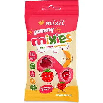 Bonbon Mixit Ovocné Mixies želé bonbony jahoda a banán
