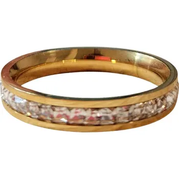 Prsten Prsten z chirurgické oceli s kameny