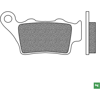 Brzdová destička NEWFREN ZADNÍ BRZDOVÉ DESTIČKY KH208 / 213 (DIRT SINTER) OFF ROAD