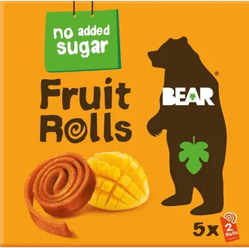 Bonbon Bear Fruit Rolls ovocné rolované plátky mango 5×20 g