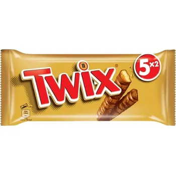 Čokoláda Twix Sušenka s karamelem máčená v mléčné čokoládě 5x50 g