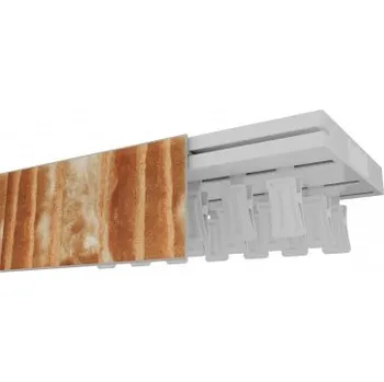 Garnýž stropní kolejnice OM Extra trojřadá karamel