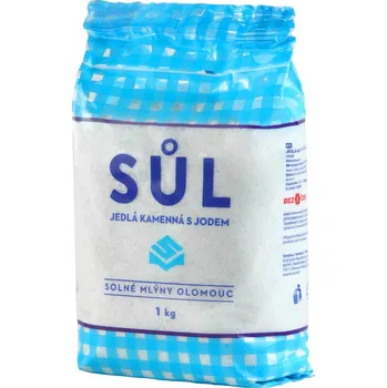 Přisada na vaření a pečení Solné Mlýny Olomouc Jedlá sůl kamenná s jódem