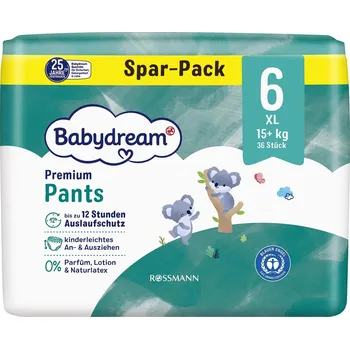 Plenkové kalhoty Babydream Premiové plenkové kalhotky XXL, vel. 6 (15+ kg)