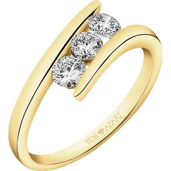 Prsten Prsten ze žlutého zlata s brilianty - 0,57 ct - ryzost 750 - 205.125