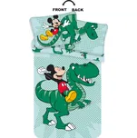 JERRY FABRICS Licencované povlečení Mickey Dino Baby 40 x 60 + 100 x 135 cm